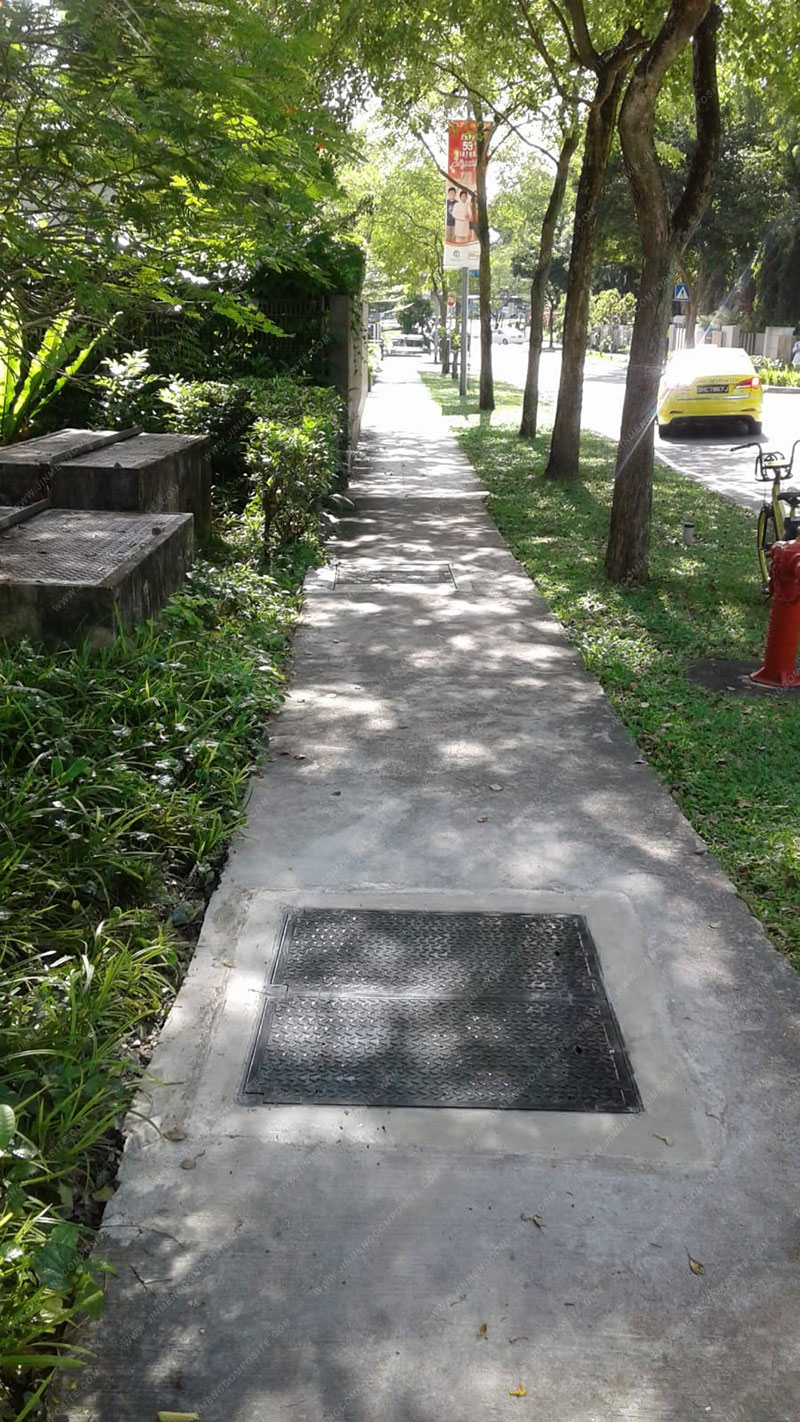 Singapore rainwater manhole cover pilot - Jinmeng Road Establishment